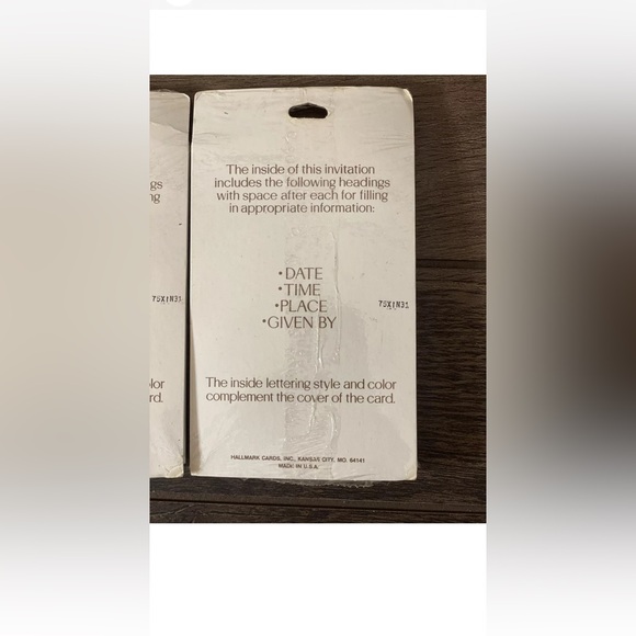 Hallmark Christmas An Invitation Party Lot of 2 Packs Vintage - Picture 3 of 6